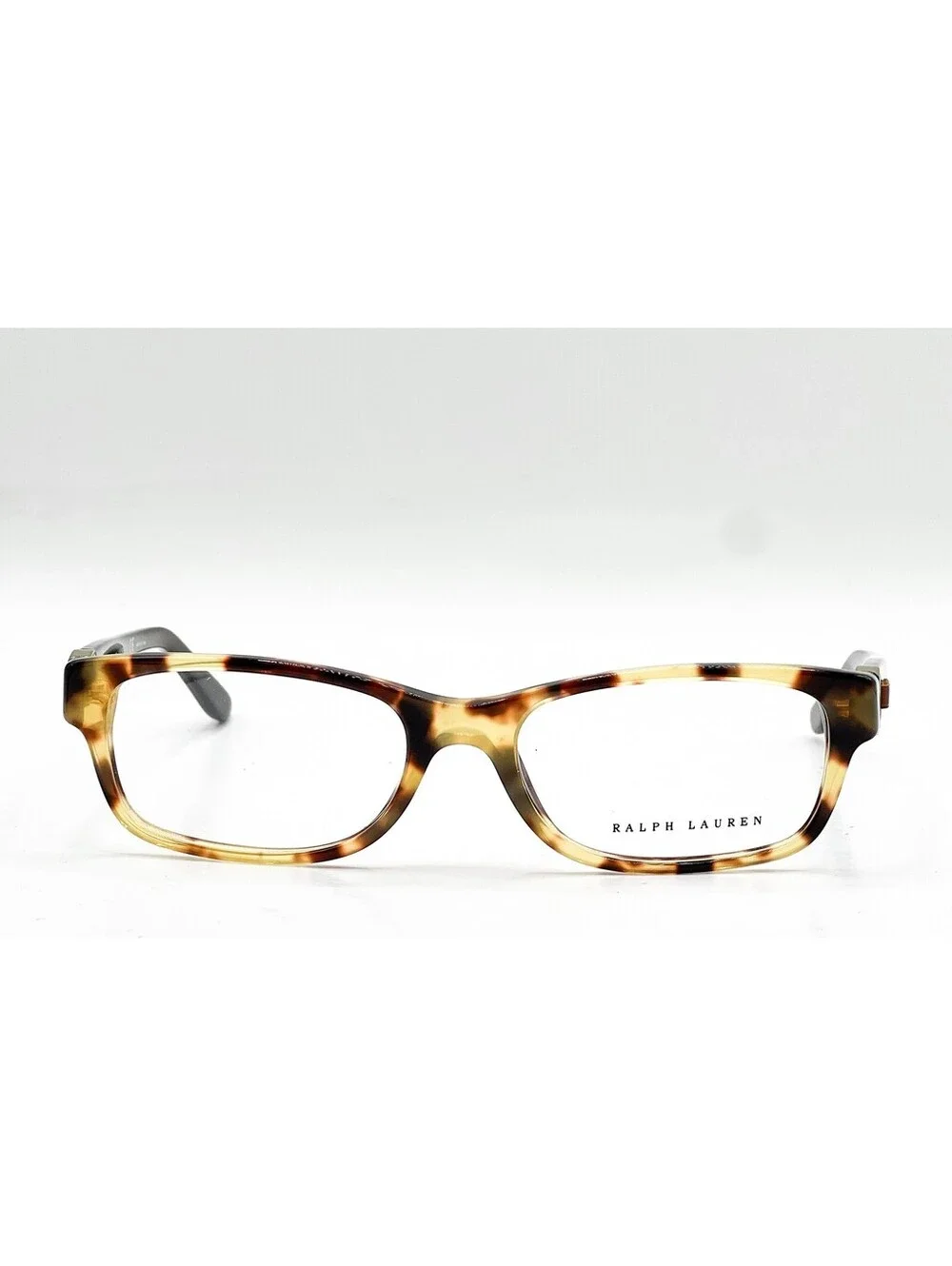 Ralph Lauren RL6106Q 5004 Havana Spotty Rectangle Eyeglass Frames 53-17-140